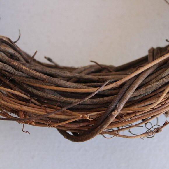Grapevine Wreath, NOS, 6" Diameter, Single or Double, Natural Round Twig Look - Picture 3 of 10
